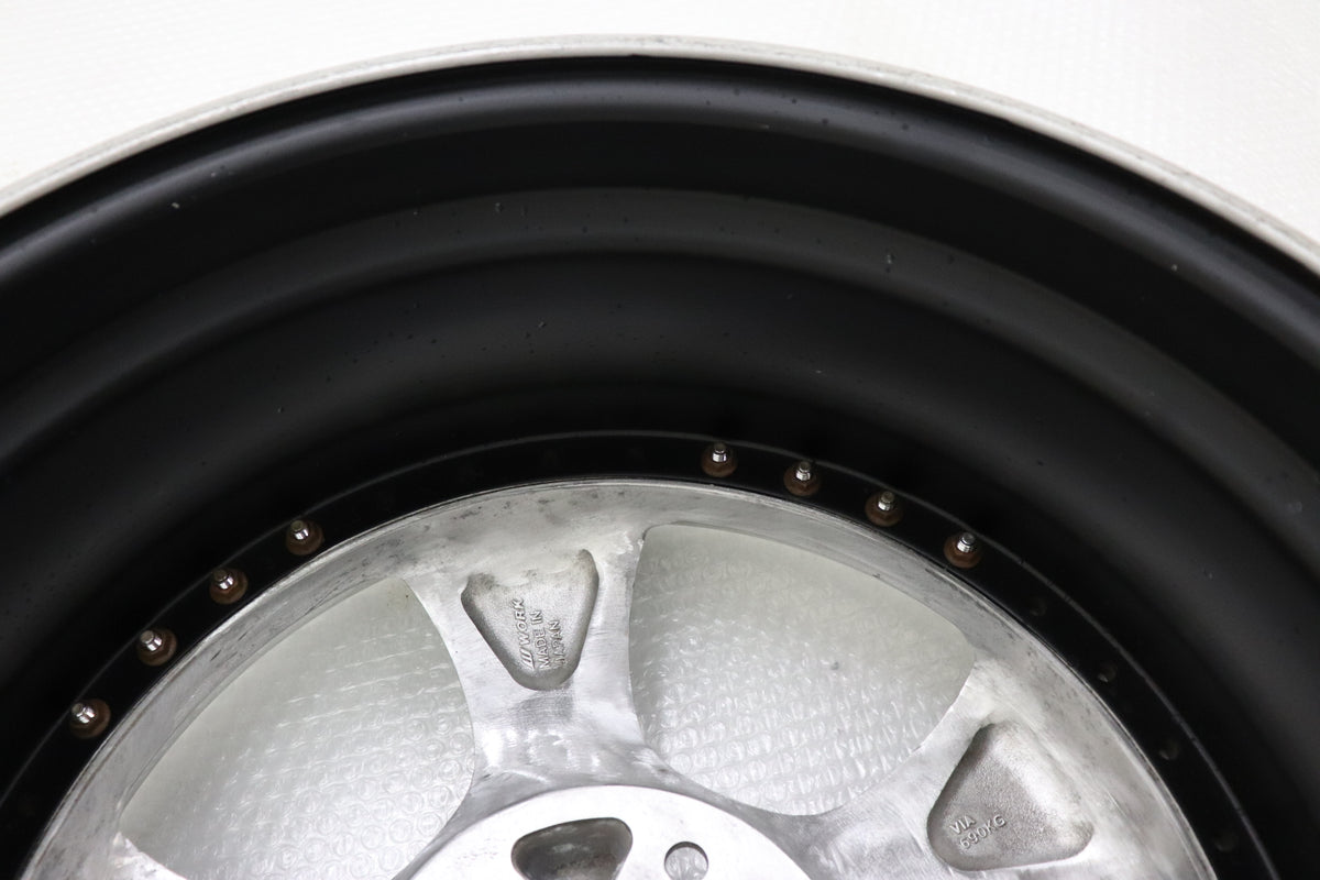 【USED】Work VS KF 17×9JJ +35 5H/PCD114.3 Hub Diameter 73 -2 Piece Set