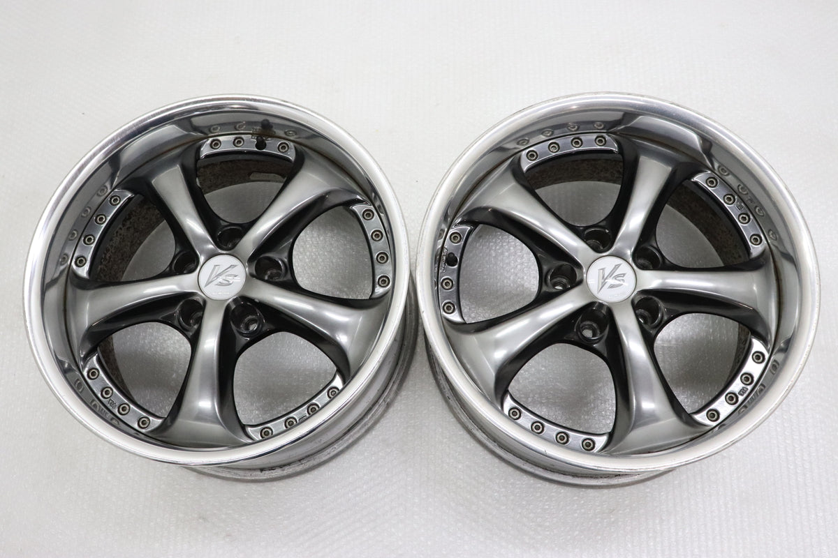 【USED】 Work VS KF 17×8.5JJ +11 5H/PCD114.3 Hub Diameter 73 -2 Piece Set