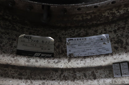 【USED】 Work VS KF 17×8.5JJ +11 5H/PCD114.3 Hub Diameter 73 -2 Piece Set