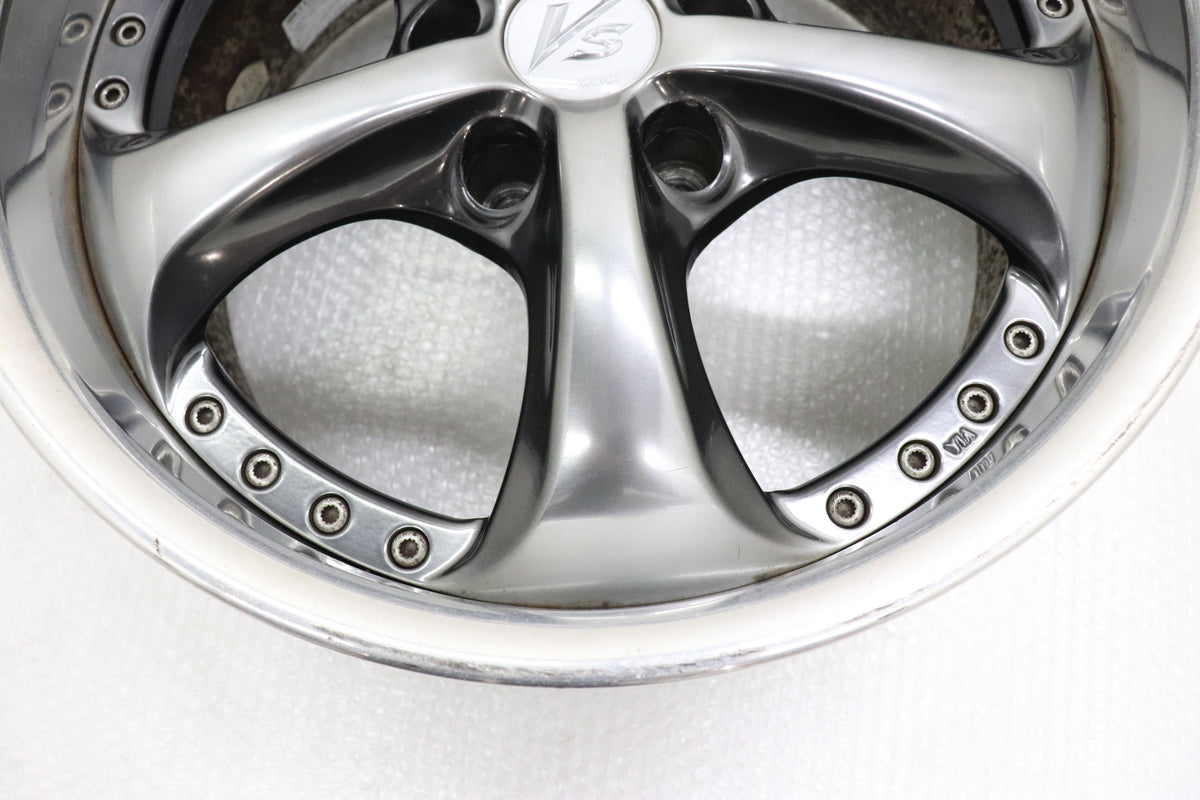 【USED】 Work VS KF 17×8.5JJ +11 5H/PCD114.3 Hub Diameter 73 -2 Piece Set